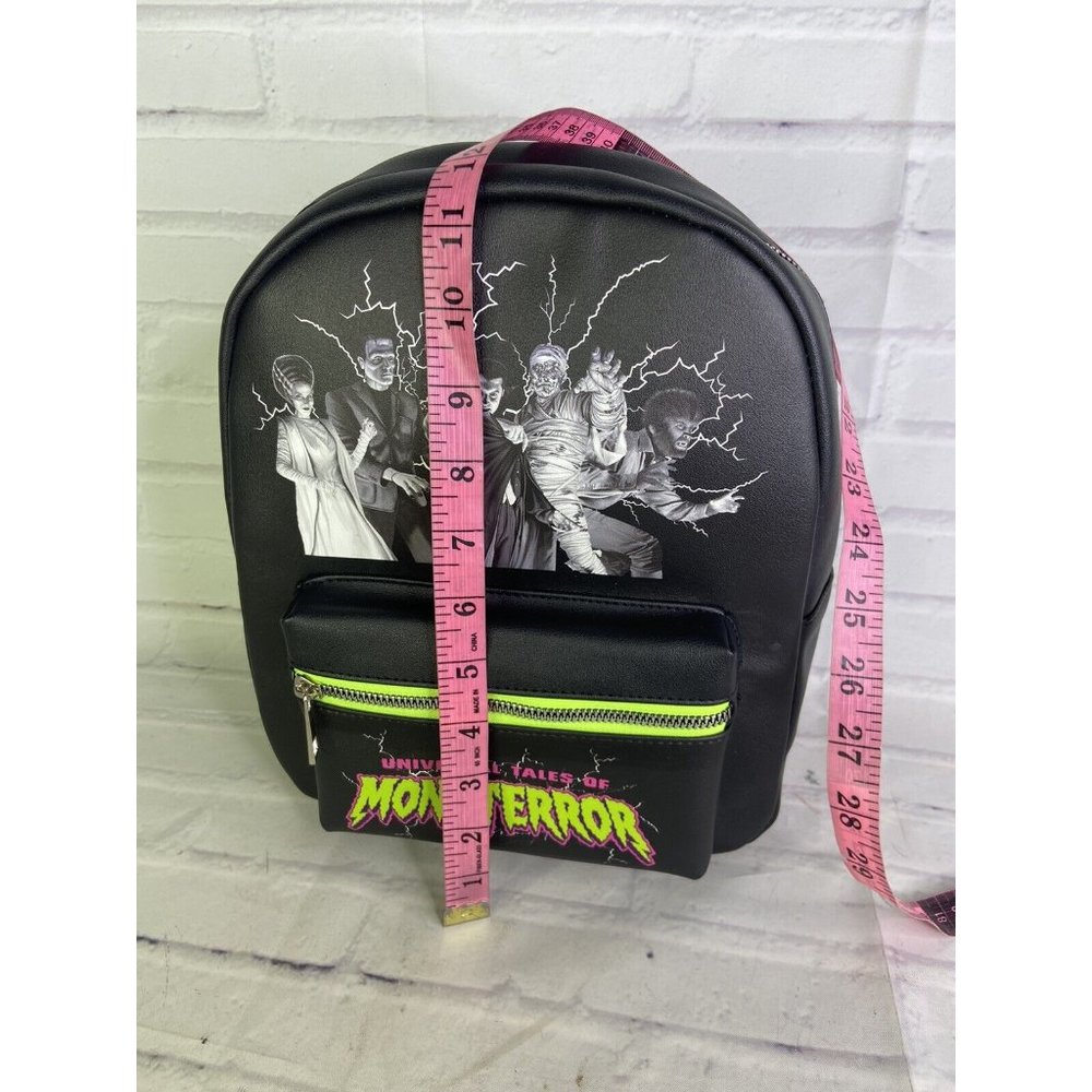 Universal Studios Monsters Monsterror Mini Backpack Bag Dracula Mummy Wolfman - Picture 6 of 11